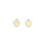 Charm gold-filled medal to heart to be engraved 7x8mm x 1pc