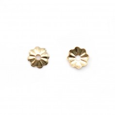 COUPELLE EN FLEUR 3X0.76MM GOLD FILLED 14 CARAT0.75x50pcs