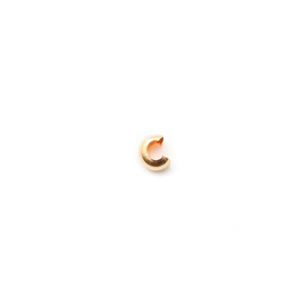 Cache nœud 2.5mm Gold filled 14 carat x 10pcs  