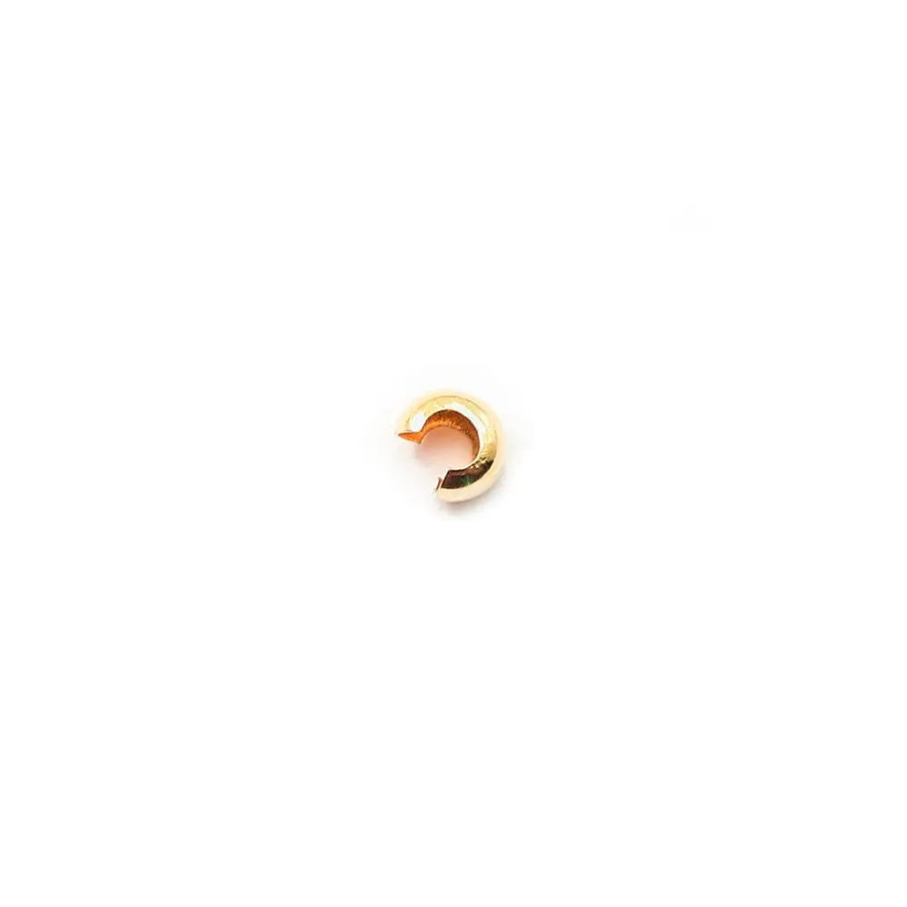 3.0mm Crimp cover AT Gold filled 14carat x 10pcs 