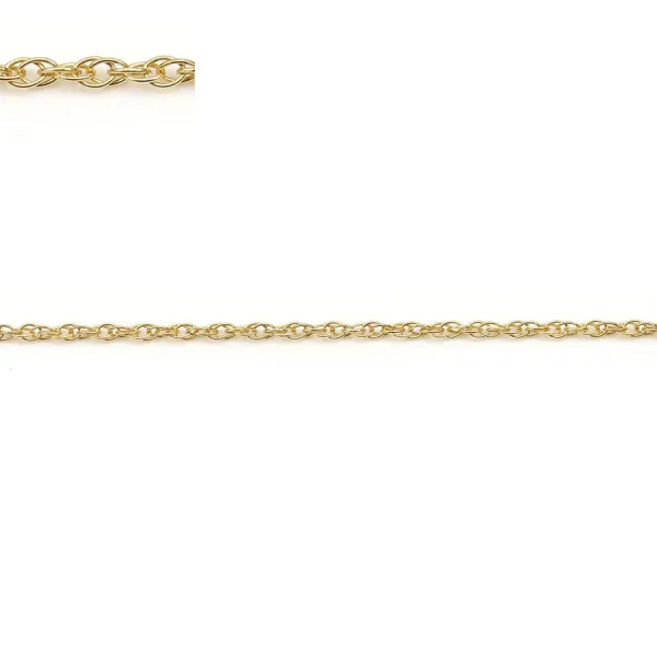 CHAÎNE MAILLE OVALE 1.6x1,3 MM EN GOLD FILLED 14 CARATS x 50CM