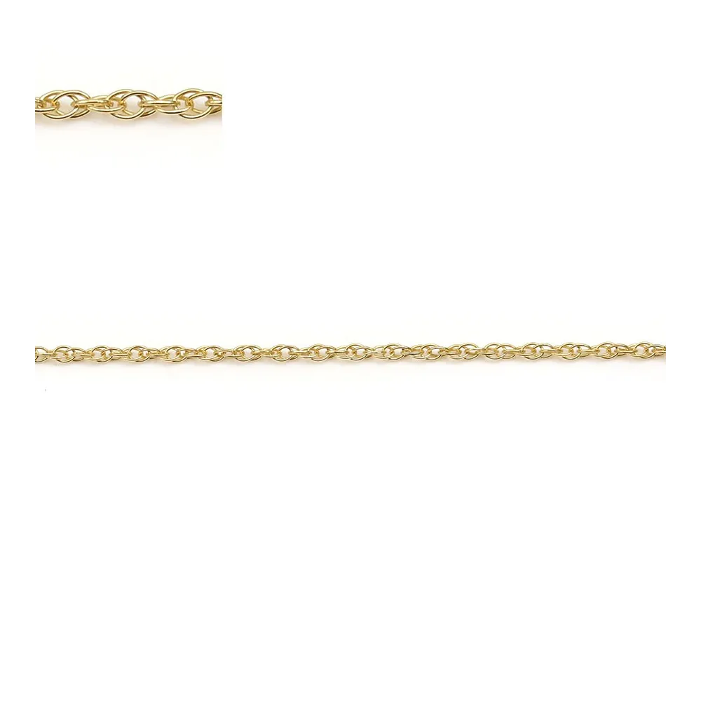 CHAÎNE MAILLE OVALE 1.6x1,3 MM EN GOLD FILLED 14 CARATS x 50CM