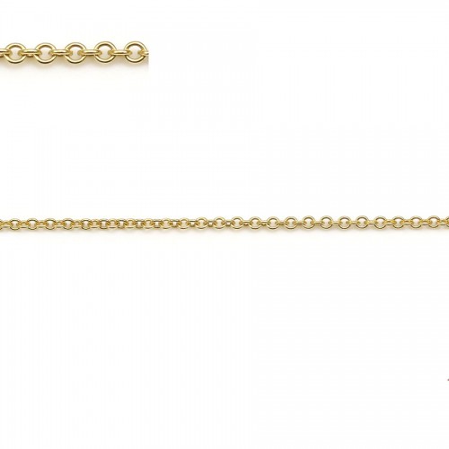 Chaine gold filled 14 carats  maille anneau oval 1.1x1.2mm x  50cm