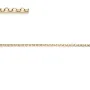 Chaine14KGF  Maille Anneau Ovale 1.1mm  x  50cm