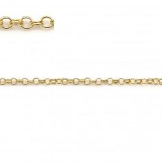 Double ring crosses chaine gold filled 14 carats 1.7mmX 50cm