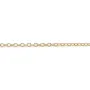Chaine14KGF  Maille Anneau Ovale 1.7x2.3mm  x  50cm