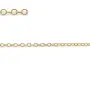 Chaine14KGF  Maille Anneau Ovale 1.7x2.3mm  x  50cm