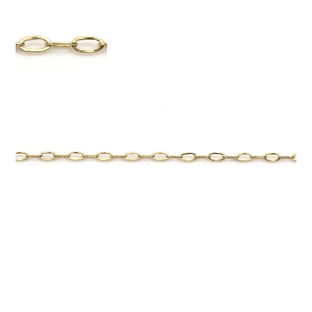Rectangle chaine 14KGF 1.75mmx 3.35mm x  50cm