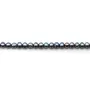 Perles d'eau Douce bleu foncé ovale 4.5-5.5mm x 40cm