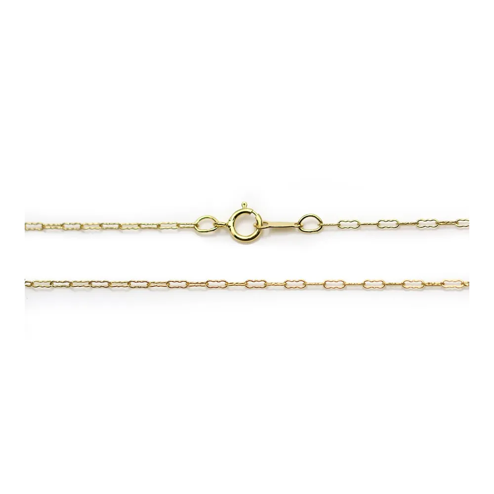 Chaîne Gold Filled 14 carats maille fantaisie 40cm  x 1pc