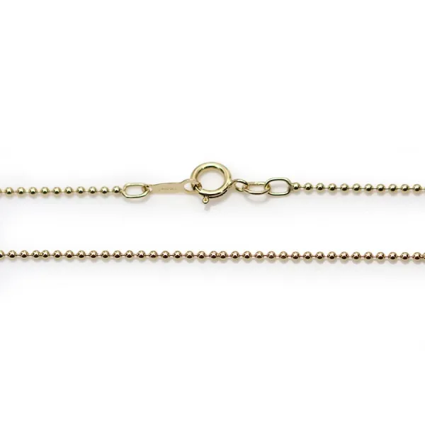 Chaine Gold Filled  14 carats à  Bille 40CMX1.2MM x 1pc