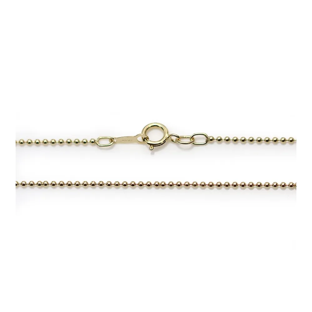 14K Gold filled chaine A BILLE 40CMX1.2MM x 1pc