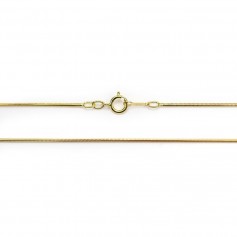 14K Gold filled chaine SERPENTINE 40cmX1.0MM x 1pc