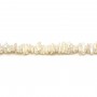 White freshwater pearl baroque 6x12mm x 40cm