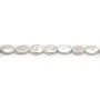 Perles de culture d'eau douce, blanche, baroque, 12mm x 40cm