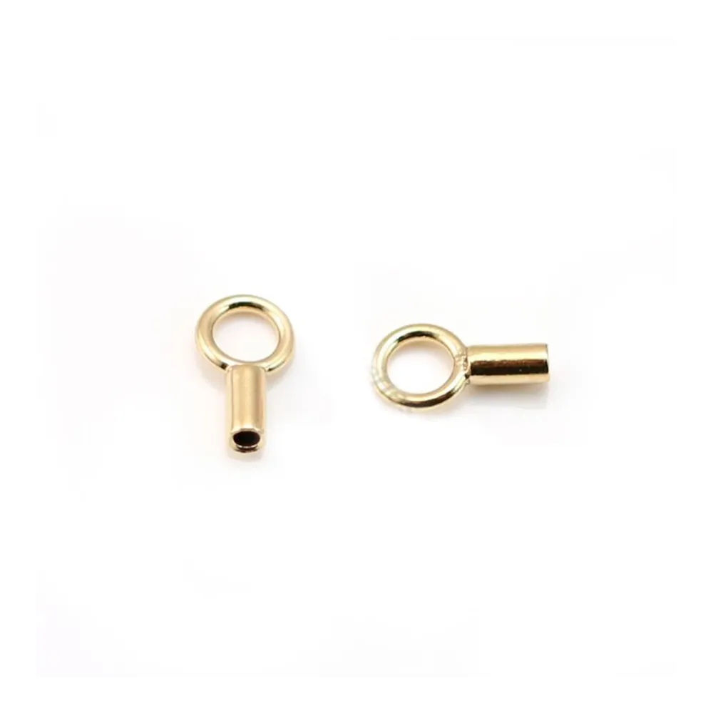 Embout pour fil 1.0mm gold filled 14 carat x 6pcs