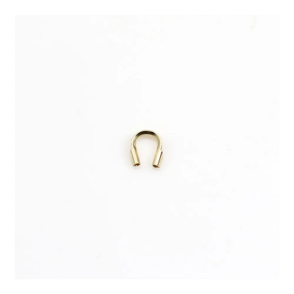 Protection pour fil cable  0.21mm Gold Filled 14 carats x 4 pcs