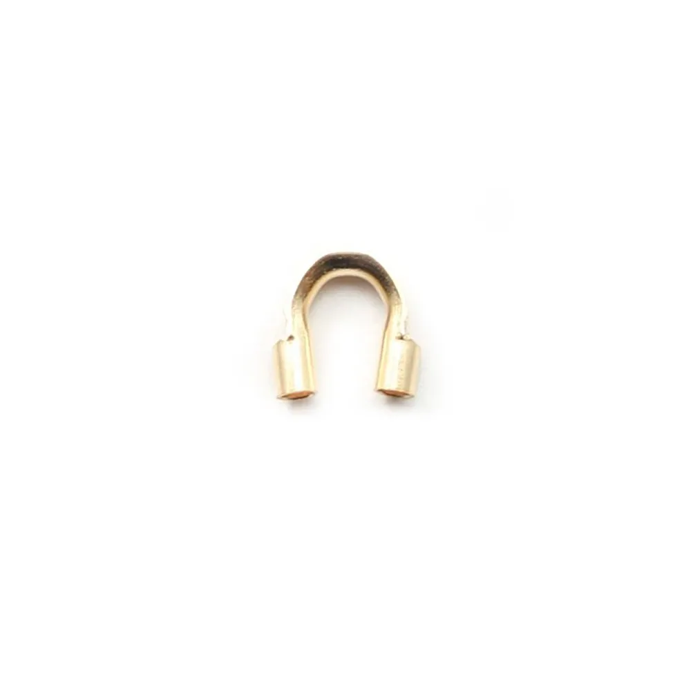 Protection pour fil cable 0.45mm Gold Filled 14 carats x 4 pcs