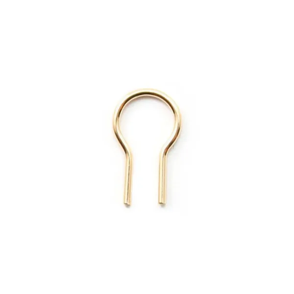  omega  8x3x0.5mm Gold Filled 14 carats x 2pcs