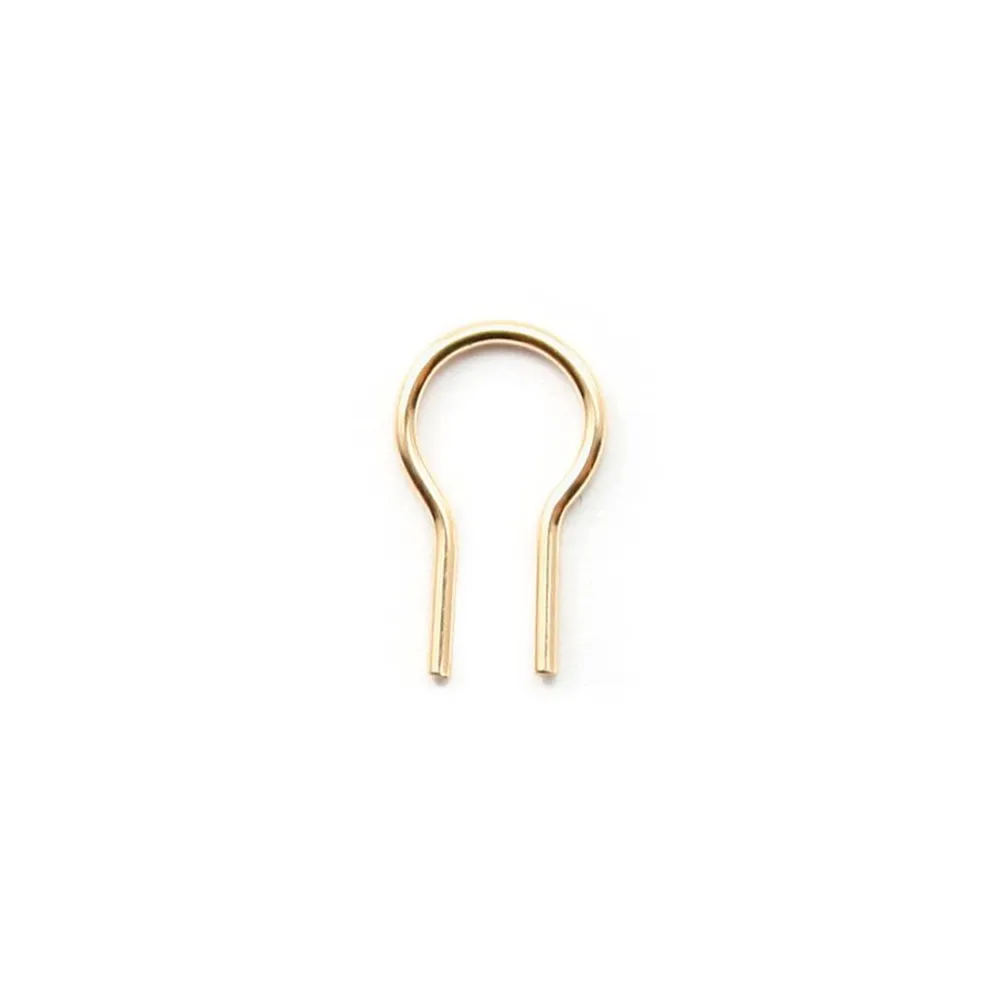 14K Gold filled  omega 3x8x0.5mm x 2pcs 
