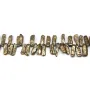 Perles de culture d'eau douce, marron, keshi, 20mm x 5pcs