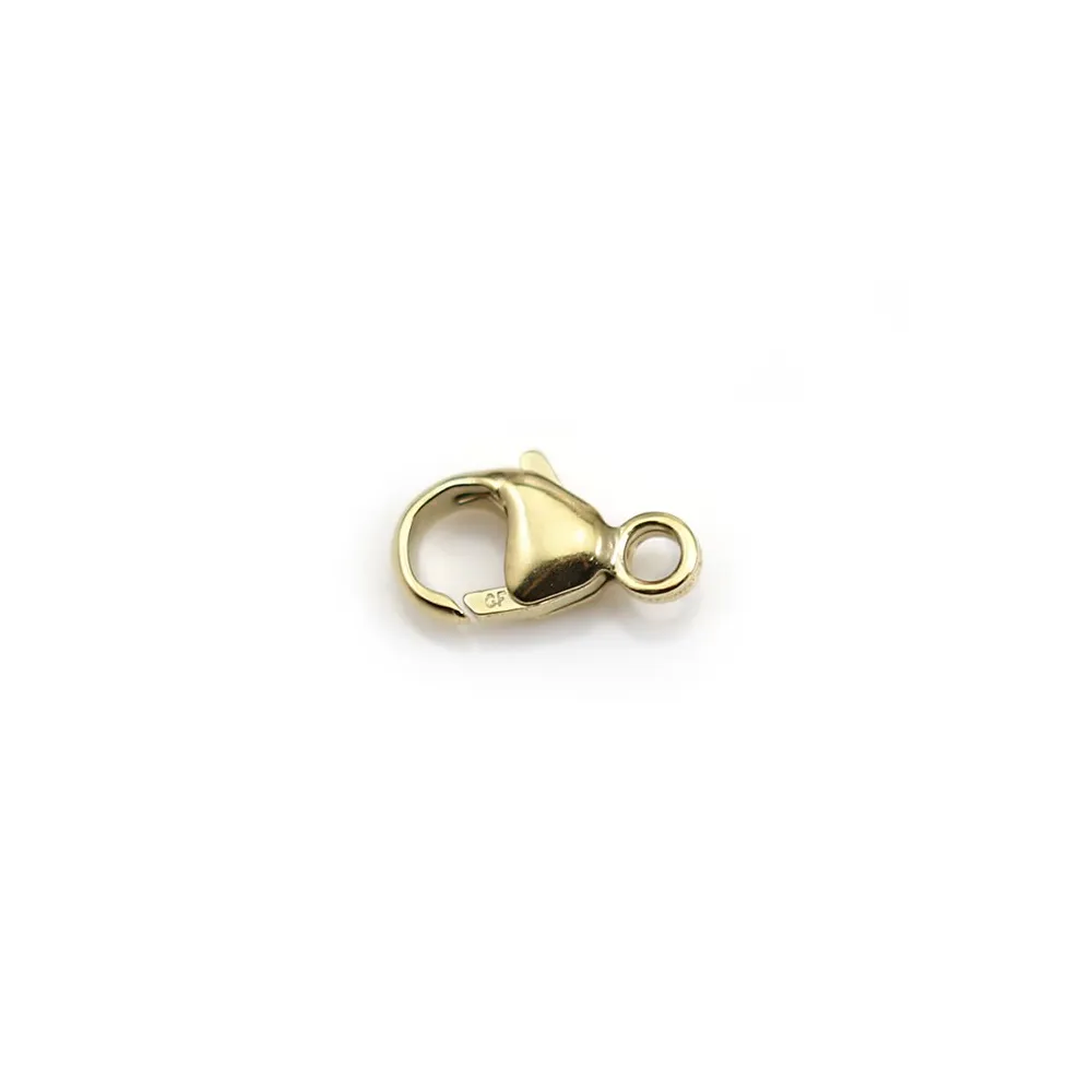 14 karat gold filled, in lobster clasp shaped, 4.8 * 9mm x 1pc