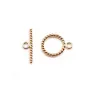 Fermoir OT Guilloché Gold filled 14 carats 9mm  x 1pc