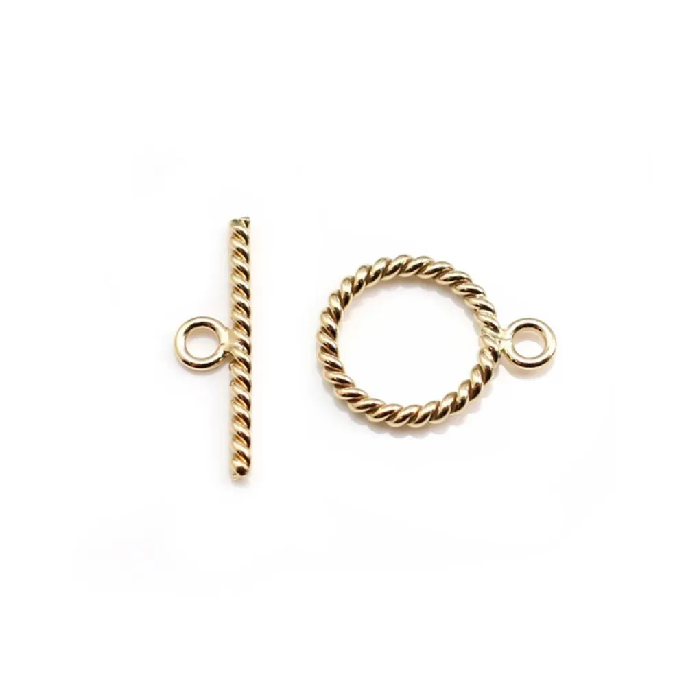 Fermoir OT Guilloché Gold filled 14 carats 11mm  x 1pc