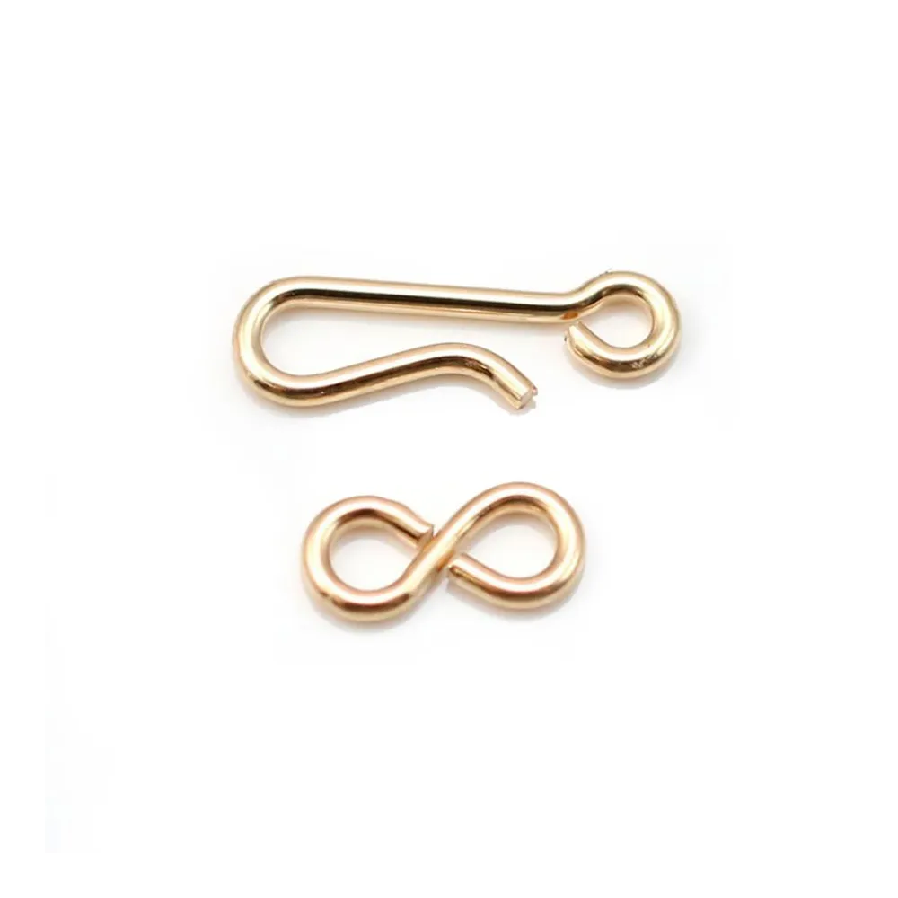 14k gold filled hook and eye clasp 14mm x 1pc