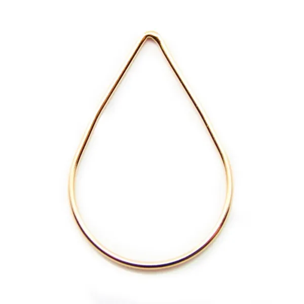 Intercalaire poire 30x20MM Gold filled 14 carat x 1pc