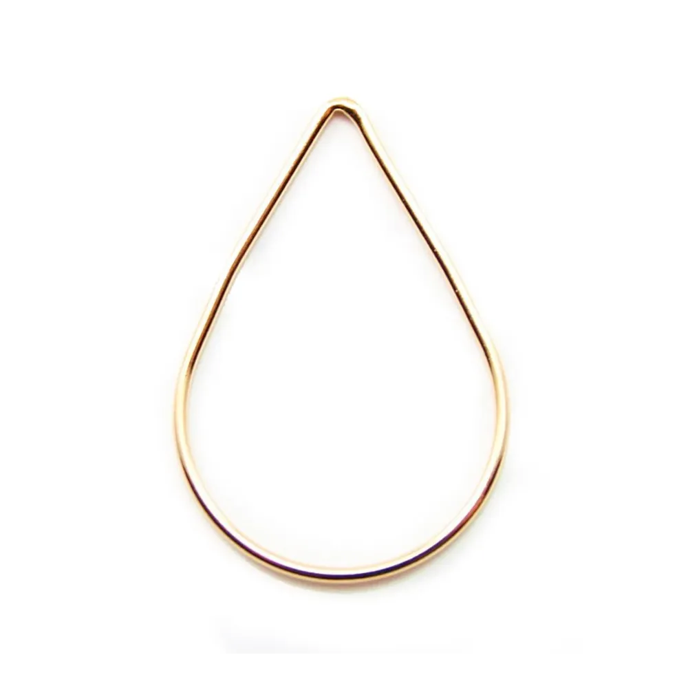 Intercalaire poire 30x20MM Gold filled 14 carat x 1pc