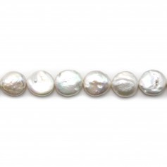 white freshwater pearl  frome divers 13mm x 40cm