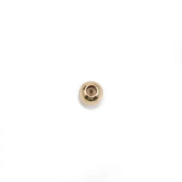 Stopper in gold filled 14k, in the shape of pearls, 3-4mm x 3pcs