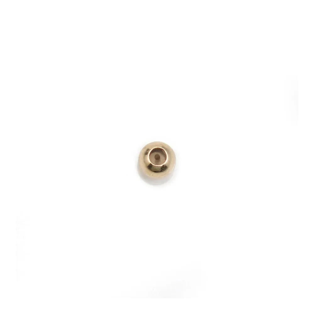 Stopper en gold filled 14k, en forme de perles, 3-4mm x 3pcs
