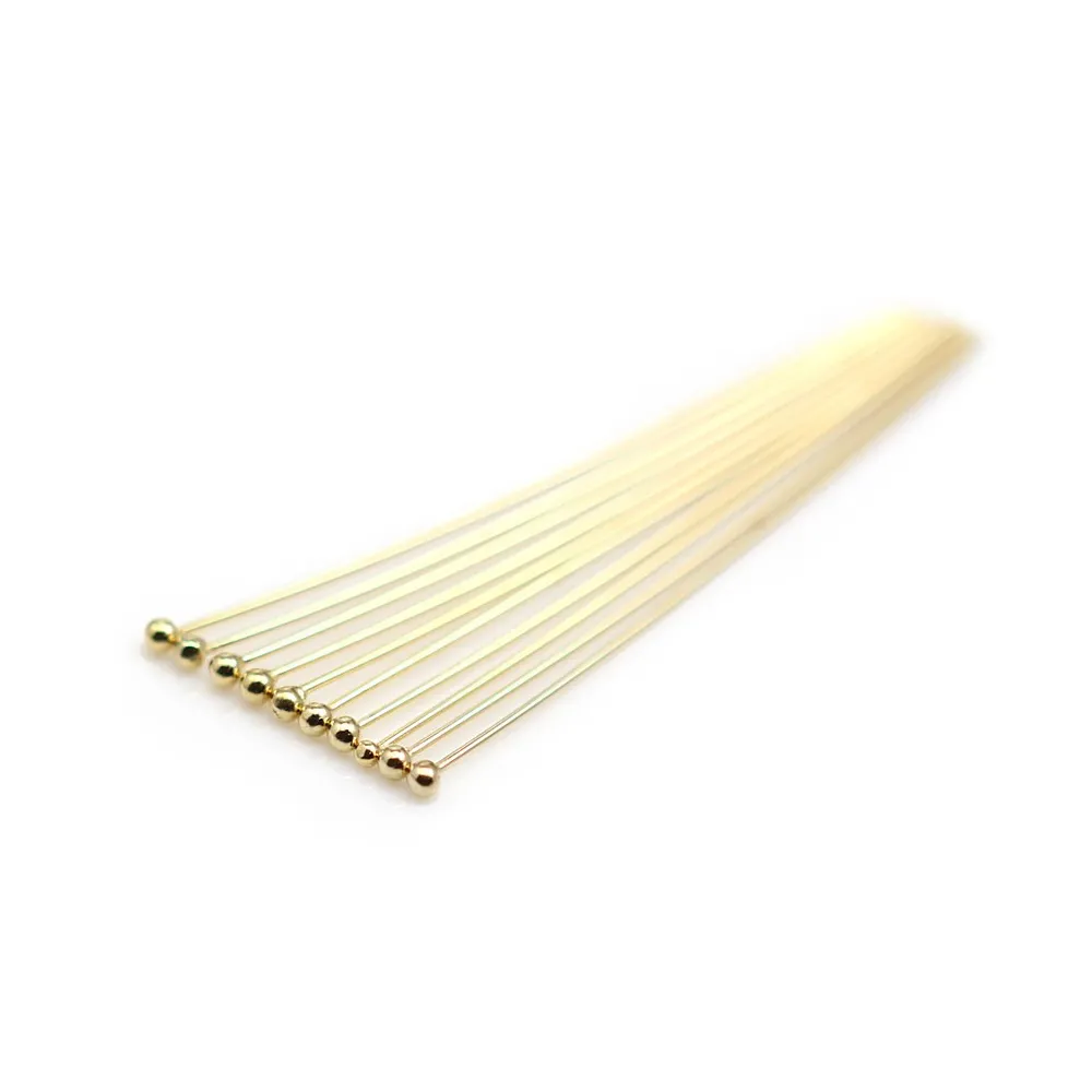 CLOU TETE ROND 38X0.5MM GOLD FILLED 14 CARAT 4.4G50PCS