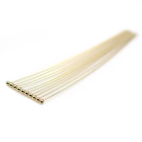 CLOU TETE ROND 50X0.5MMGOLD FILLED 14 CARAT 5.7G50PCS