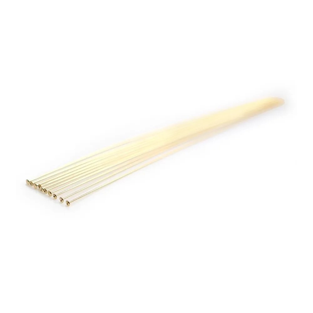 Clou tête plate 75X0.5MM Gold Filled 14 carats x 4 pcs