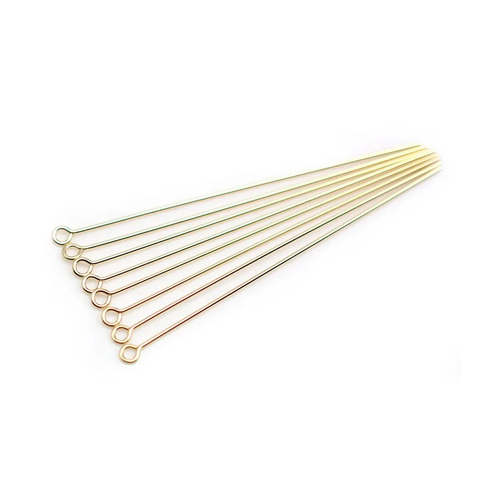 Clou tête anneau 0.64 x 50.8mm Gold Filled 14 carats x 4pcs