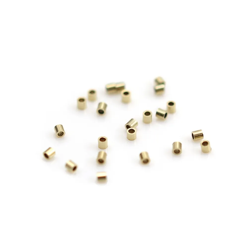 TUBE 1.6X2MM GOLD FILLED 14 CARAT 0.88G 100PCS