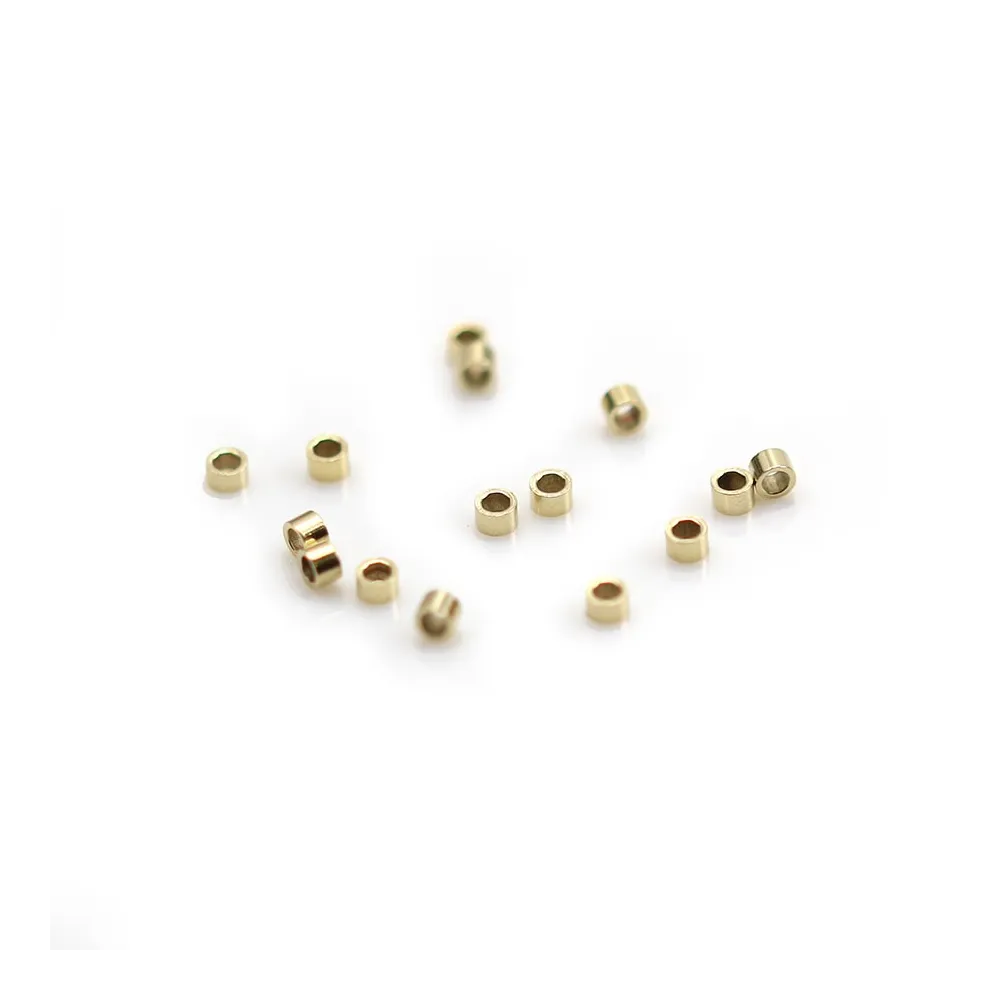 Tube 1.6X1.0mm Gold Filled 14 carats x 20 pcs