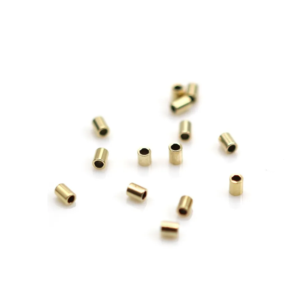 TUBE 1.6X2MM GOLD FILLED 14 CARAT 0.88G 100PCS