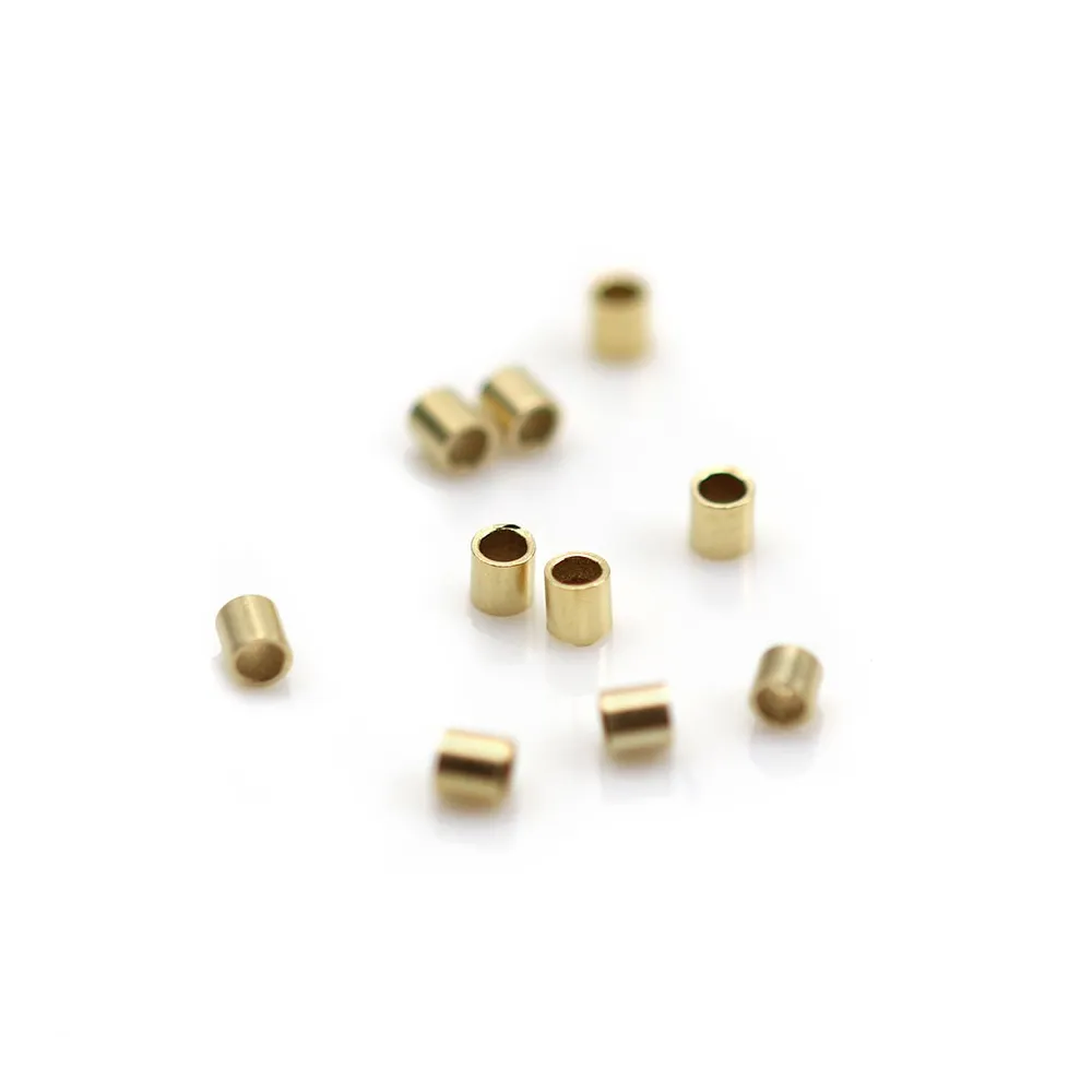 TUBE 1.6X2MM GOLD FILLED 14 CARAT 0.88G 100PCS