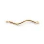 Spiral tube 22.5mm anneau soude 2.5mm Gold Filled 14 carats x 2pcs