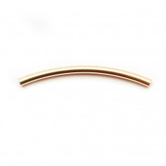 14K Gold filled 25x1.5mm curved tube x 2pcs 