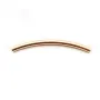 Tube incurcé 25x1.5mm Gold Filled 14 carats x 2pcs