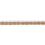 Perles d'eau douce couleur saumon, de forme ovale, 6 - 7mm x 6pcs