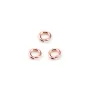 Gold filled rosé 14k anneaux ouvert 4 x 0.8mm x 10pcs