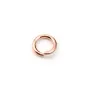 Gold filled rosé 14k anneaux ouvert 8 x1.3mm x 2pcs
