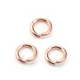 Gold filled rosé 14k anneaux ouvert 8 x1.3mm x 2pcs