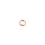 Gold filled rosé 14 carats anneaux fermé 0.64x4mm x 10pcs